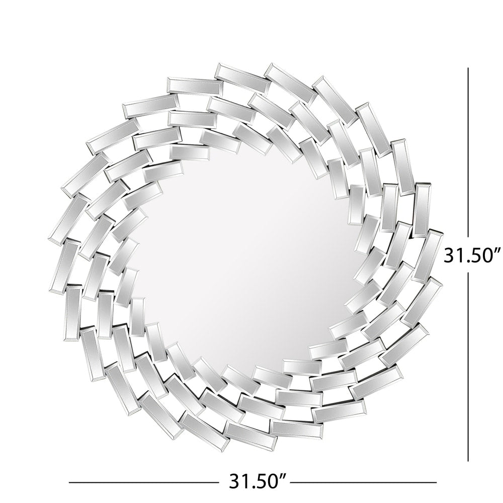 Lileas Glam Wall Mirror by Christopher Knight Home - Silver