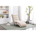 Linen Massage recliner Interior with remote control, ergonomic electric massage recliner, 5 modes