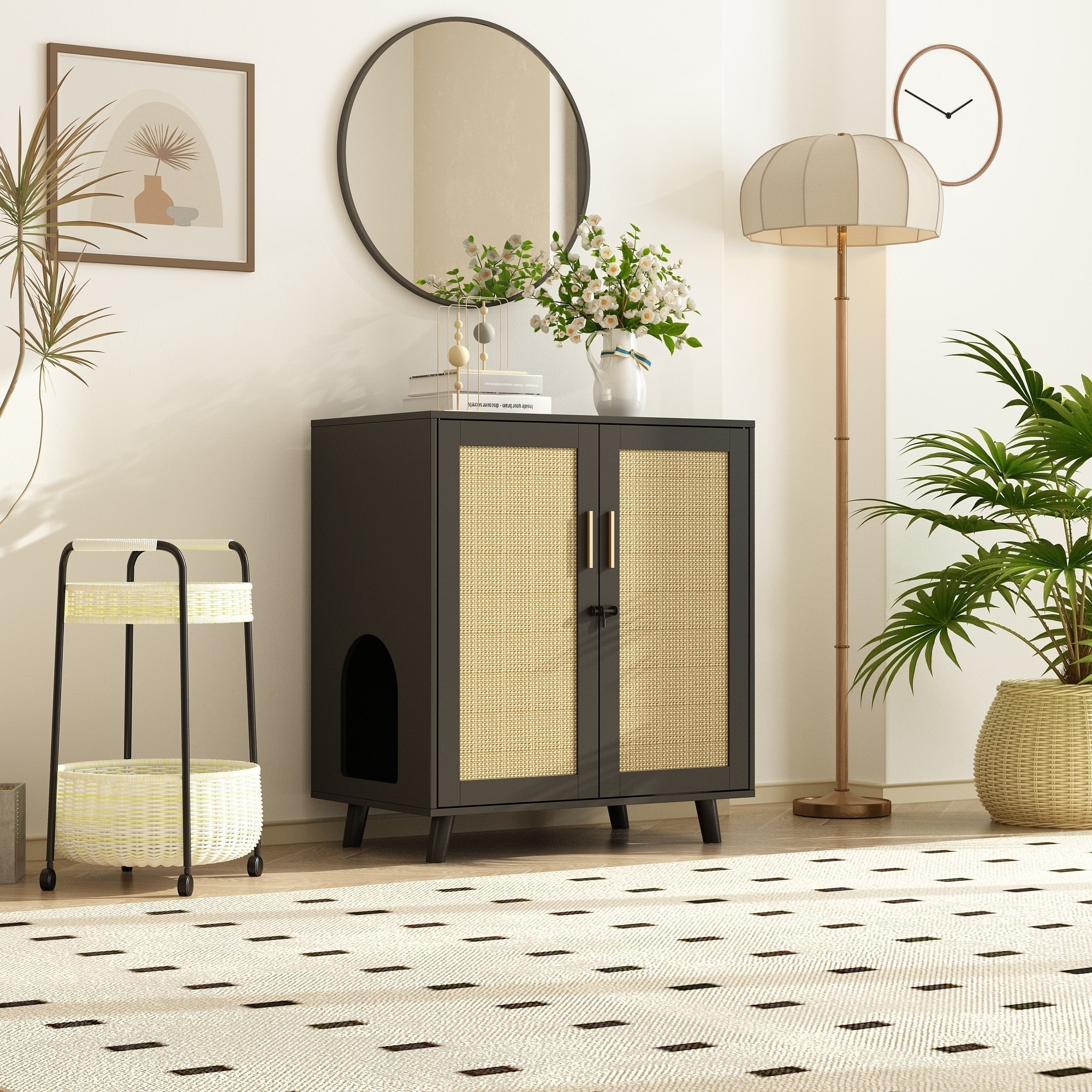 Litter Box Enclosure Cat Litter Box Furniture End Table Sofa Tbale