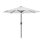 Lopes 9-foot Patio Umbrella with Bronze Finish Base Weight Stand Included