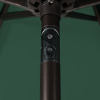 Lopes 9-foot Patio Umbrella with Bronze Finish Base Weight Stand Included