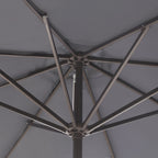Lopes 9-foot Patio Umbrella with Bronze Finish Base Weight Stand Included