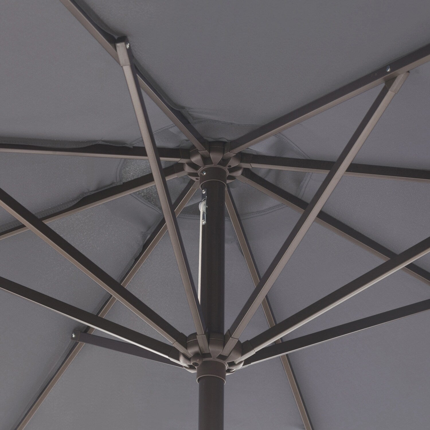 Lopes 9-foot Patio Umbrella with Bronze Finish Base Weight Stand Included