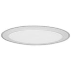 Lorren Home Trends 57-piece Porcelain Silver Accent Dinnerware Set