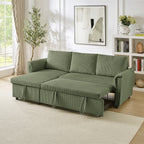 Loveseat Sofa with Chaise Lounge L-Shaped Modular Convertible Sofa with Storage Chaise
