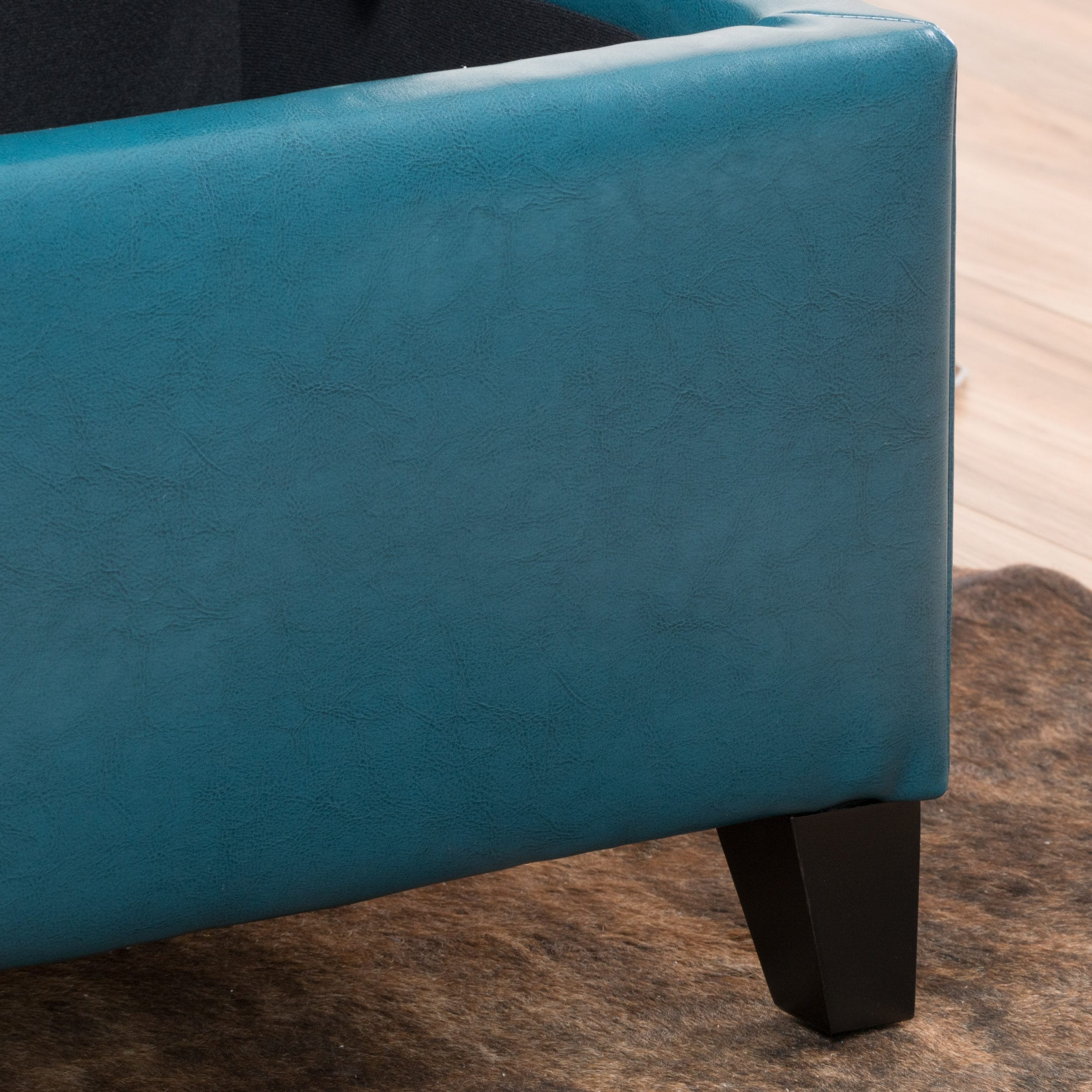 Lucinda Faux Leather Storage Bench by Christopher Knight Home - 51.25 L x 17.50 W x 16.25 H