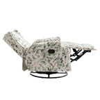 29'' W Pattern Swivel Glider Manual Push Back Recliner Chair Set of 2
