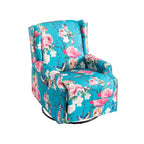 29'' W Pattern Swivel Glider Manual Push Back Recliner Chair Set of 2