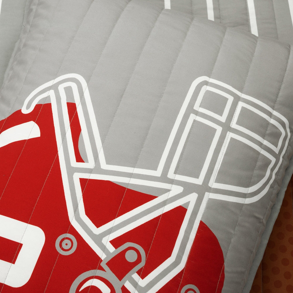 Lush Decor American Football Reversible Oversized Kids Quilt