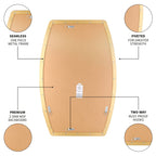 MacLuu Oblong Metal Wall Mirror