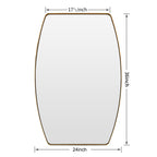 MacLuu Oblong Metal Wall Mirror