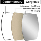 MacLuu Oblong Metal Wall Mirror