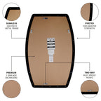MacLuu Oblong Metal Wall Mirror