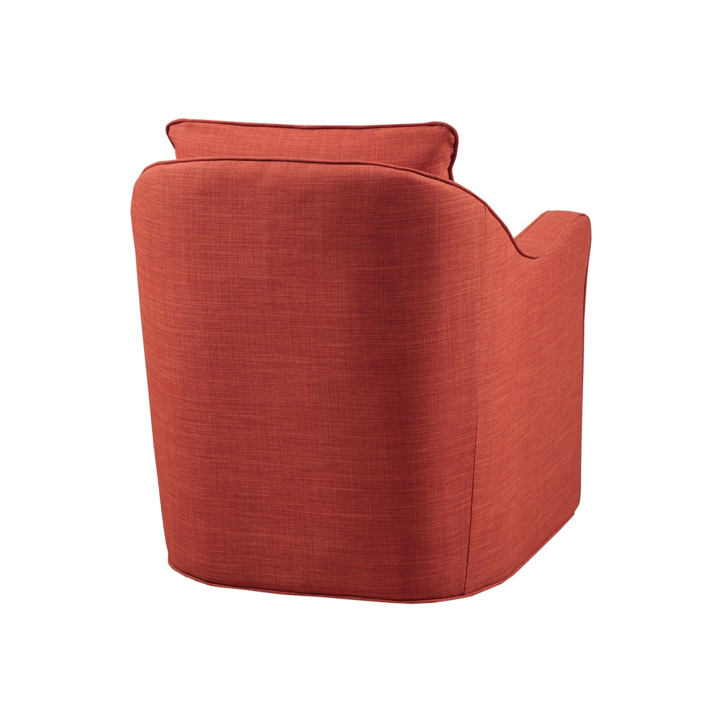 Madison Park Betty Upholstered Swivel Curved Armchair