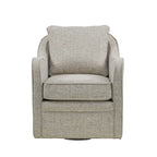 Madison Park Betty Upholstered Swivel Curved Armchair