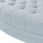 Madision Park Chase Surfboard Tufted Upholstered Ottoman with Solid Wood