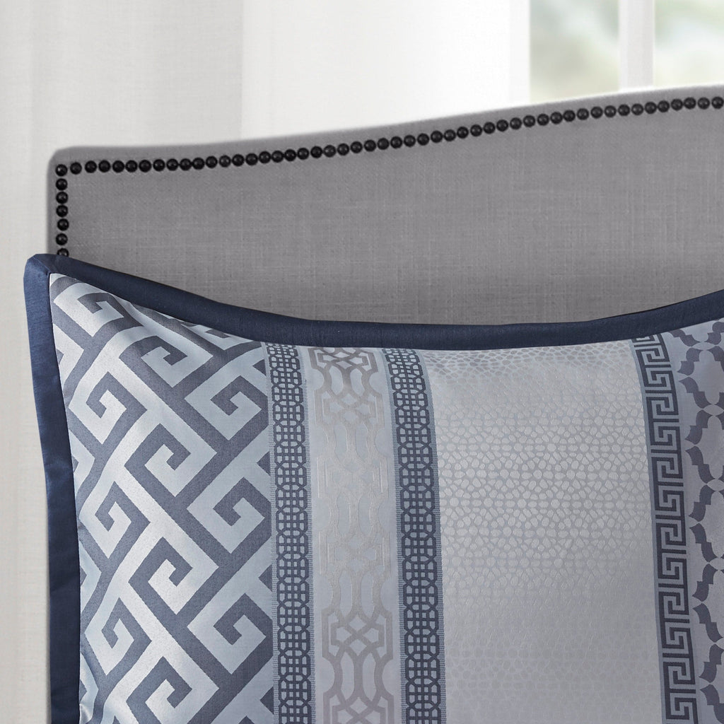 Madison Park Christian 7-piece Geometric Jacquard Comforter Set