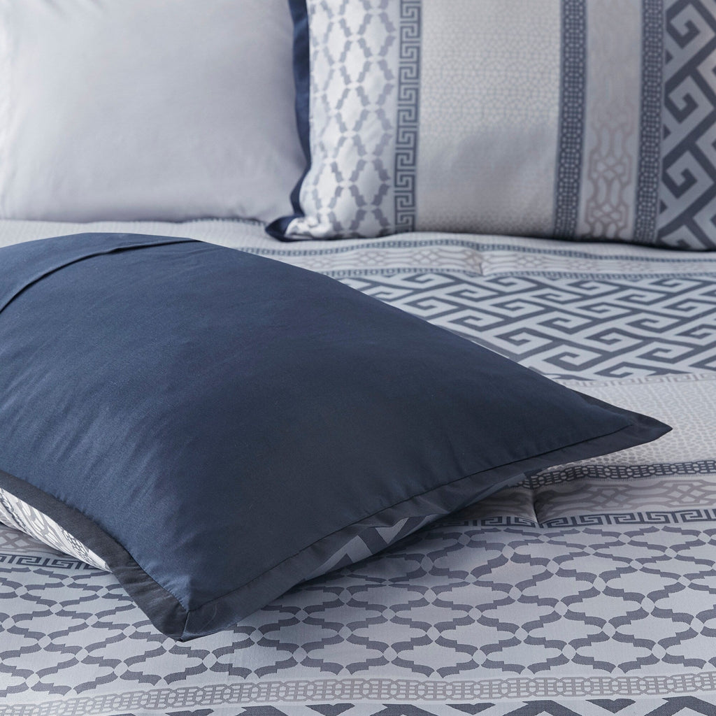 Madison Park Christian 7-piece Geometric Jacquard Comforter Set