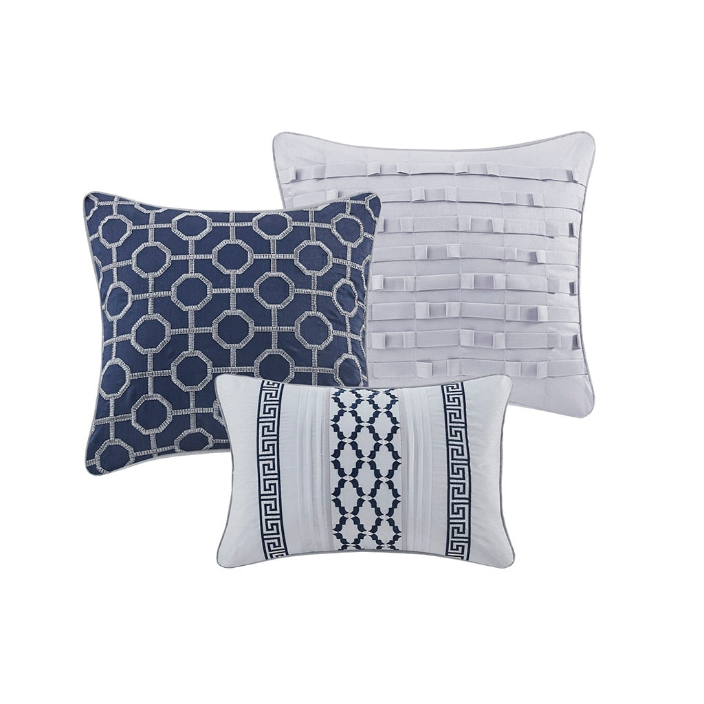 Madison Park Christian 7-piece Geometric Jacquard Comforter Set