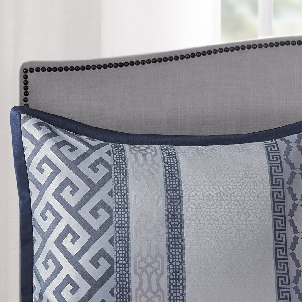 Madison Park Christian 7-piece Geometric Jacquard Comforter Set