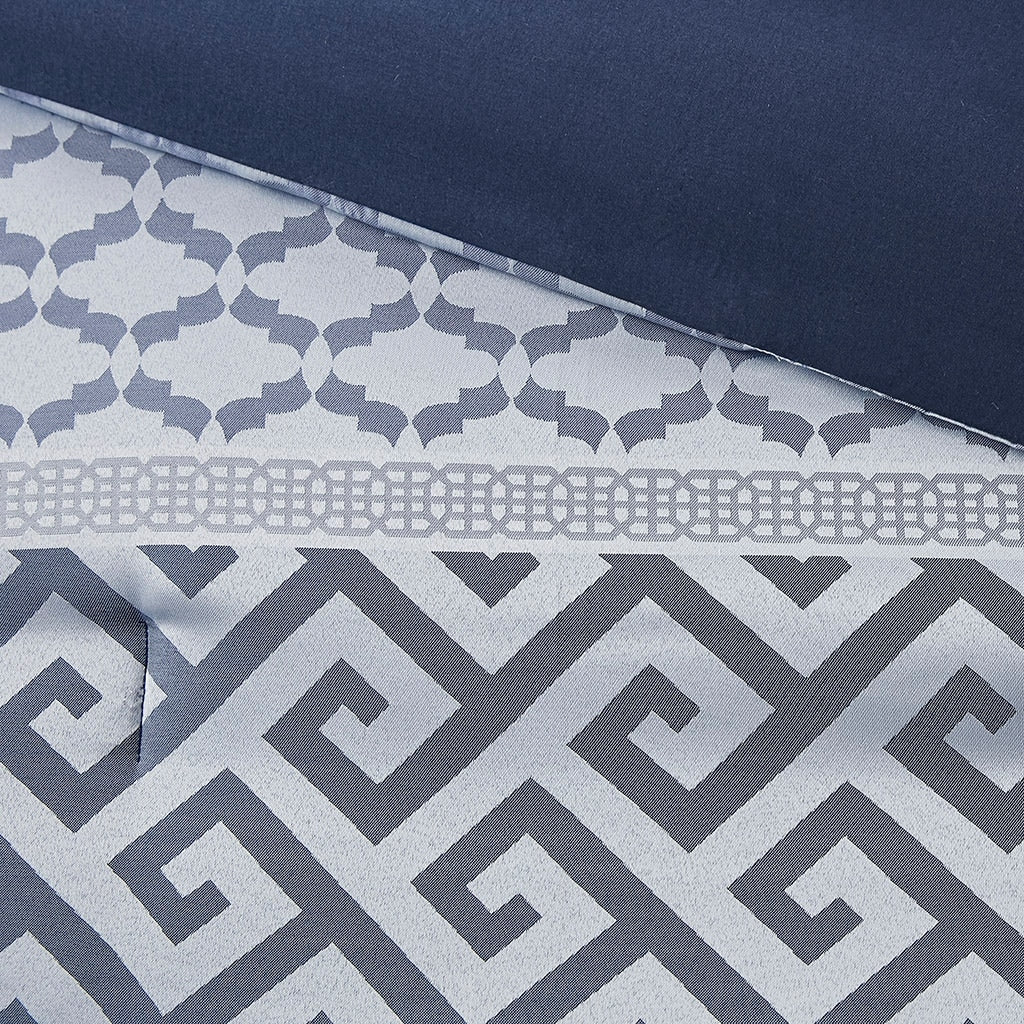 Madison Park Christian 7-piece Geometric Jacquard Comforter Set