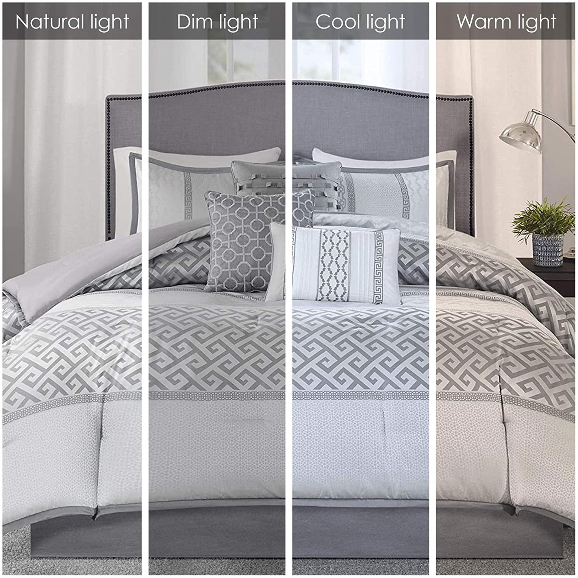 Madison Park Christian 7-piece Geometric Jacquard Comforter Set