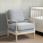 Madison Park Donohue Turned Wood Frame Armchair