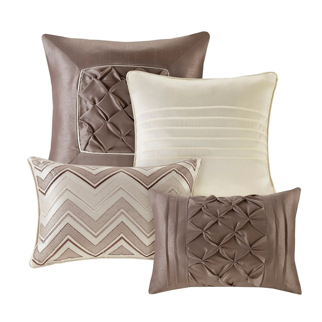 Madison Park Essentials Loretta 24-Piece Room in a Bag with Window Panels and Sheet Set