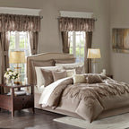 Madison Park Essentials Loretta 24-Piece Room in a Bag with Window Panels and Sheet Set