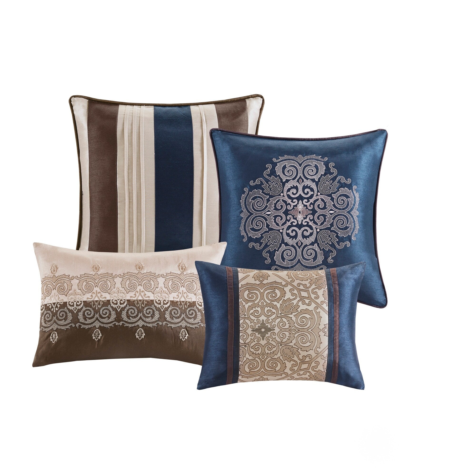 Madison Park Essentials Parker Jacquard Embroidered Pieced 24 Piece Room in a Bag