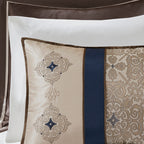 Madison Park Essentials Parker Jacquard Embroidered Pieced 24 Piece Room in a Bag