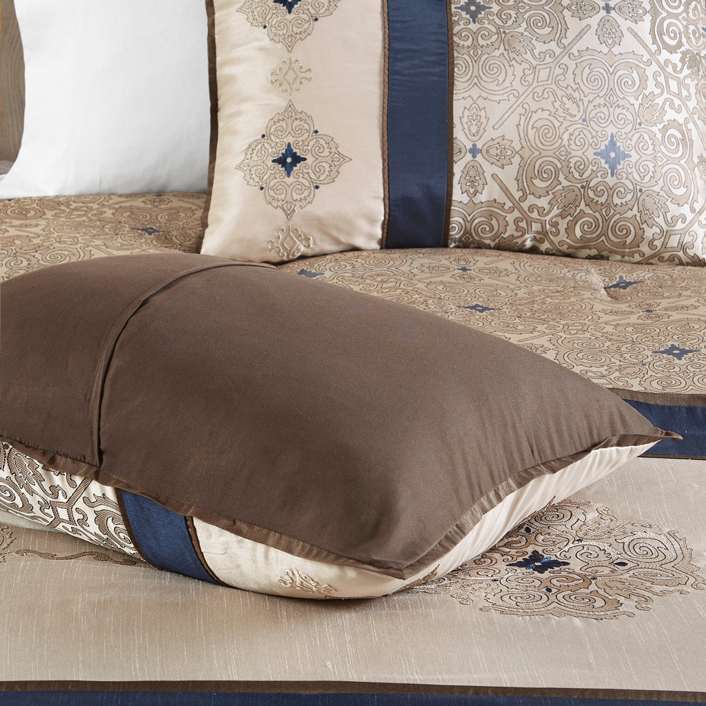 Madison Park Essentials Parker Jacquard Embroidered Pieced 24 Piece Room in a Bag