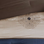Madison Park Essentials Parker Jacquard Embroidered Pieced 24 Piece Room in a Bag