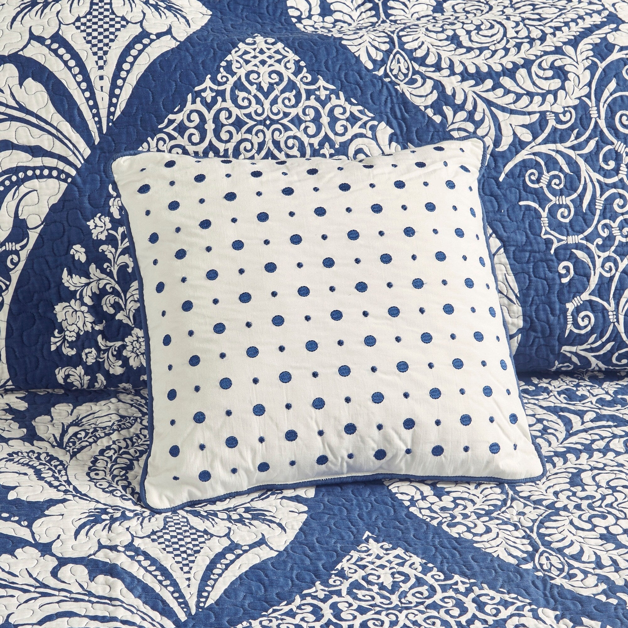 Madison Park Marcella 7 Piece Cotton Printed Comforter Set
