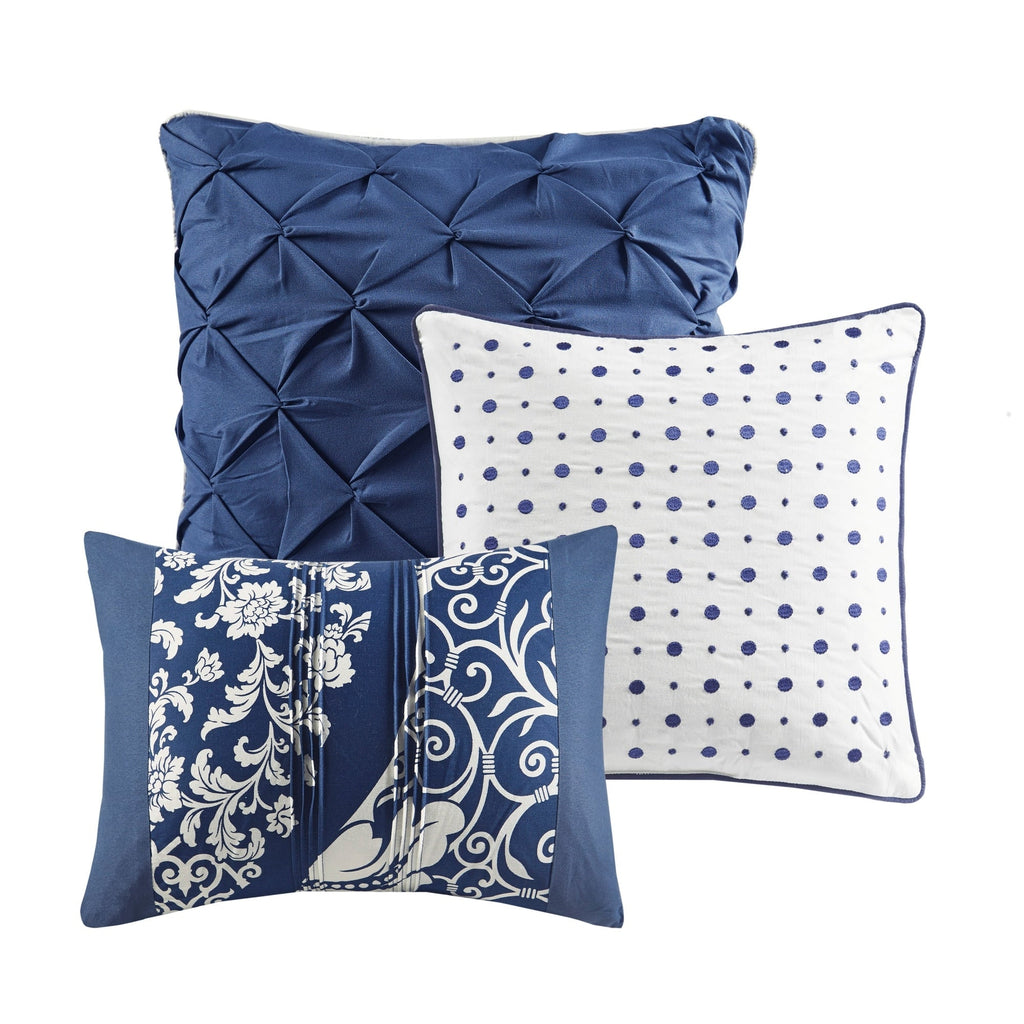 Madison Park Marcella 7 Piece Cotton Printed Comforter Set