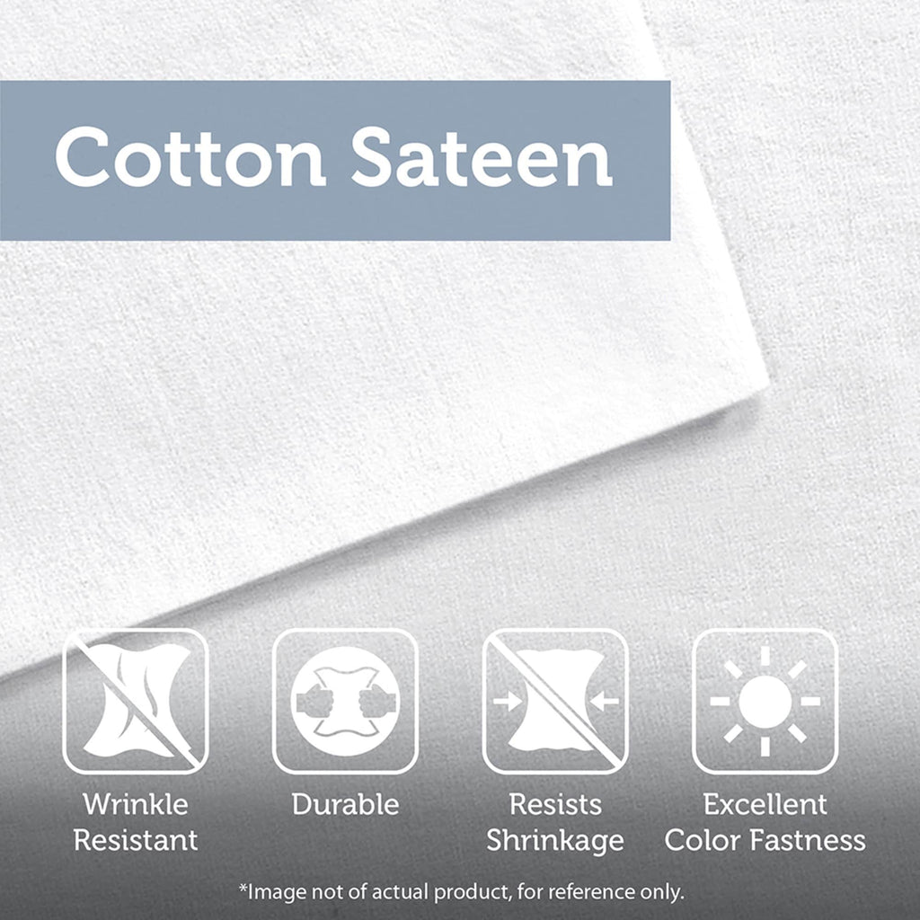Madison Park Pacific Grove 7 Piece Cotton Sateen Comforter Set