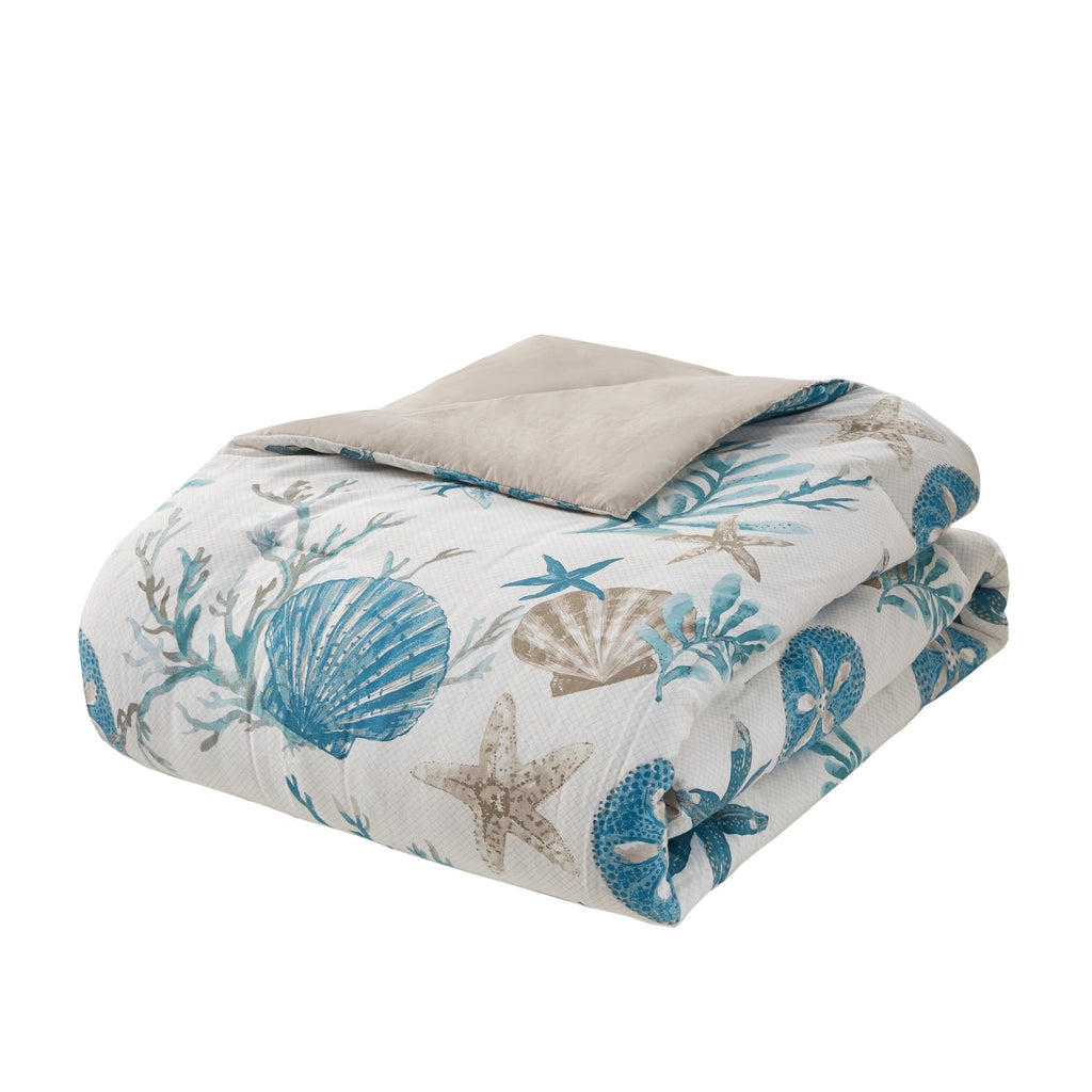 Madison Park Pacific Grove 7 Piece Cotton Sateen Comforter Set