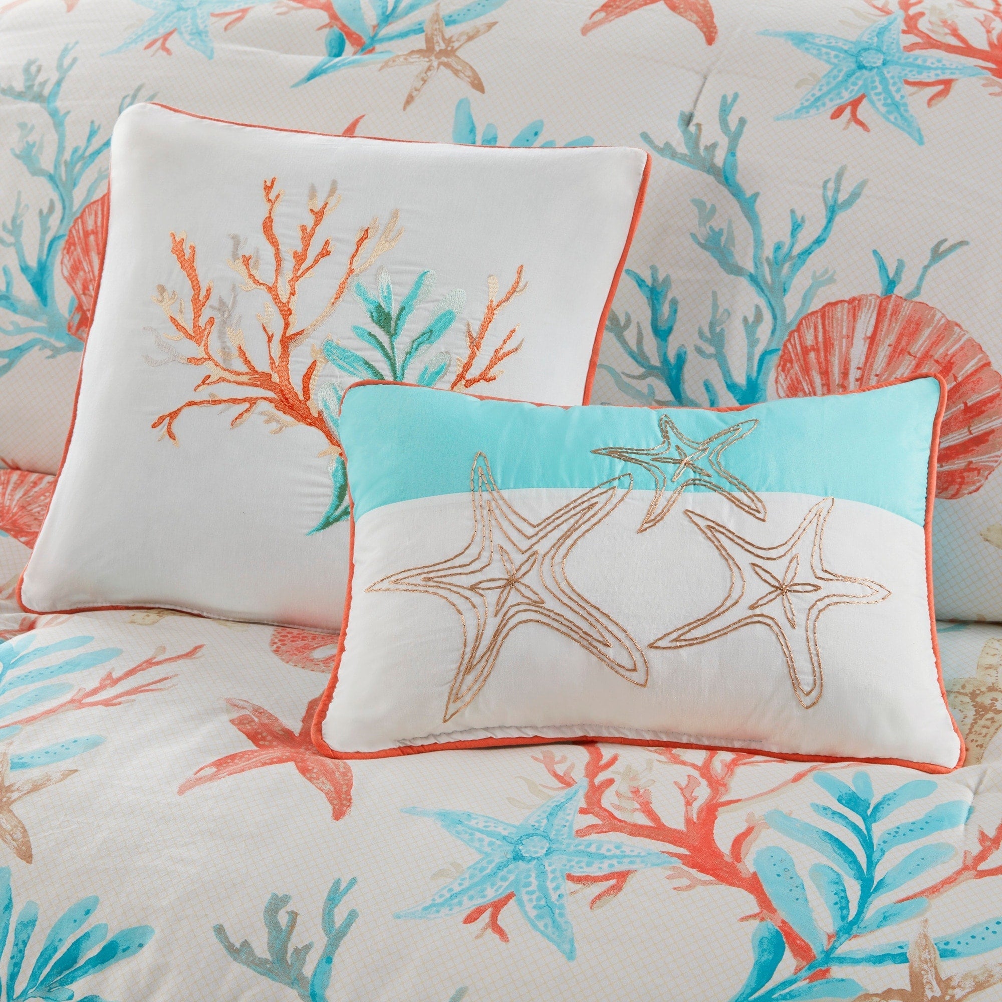 Madison Park Pacific Grove 7 Piece Cotton Sateen Comforter Set