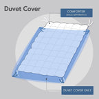 Madison Park Signature 500 Thread Count Luxury Collection 100% Cotton Sateen Embroidered Duvet Cover Set