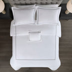 Madison Park Signature 500 Thread Count Luxury Collection 100% Cotton Sateen Embroidered Duvet Cover Set