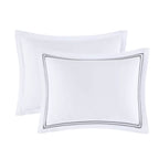 Madison Park Signature 500 Thread Count Luxury Collection 100% Cotton Sateen Embroidered Duvet Cover Set