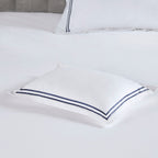 Madison Park Signature 500 Thread Count Luxury Collection 100% Cotton Sateen Embroidered Duvet Cover Set