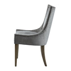 Madison Park Signature Ultra Upholstered Dining Side Chairs With Wood Legs (Set of 2) - N/A