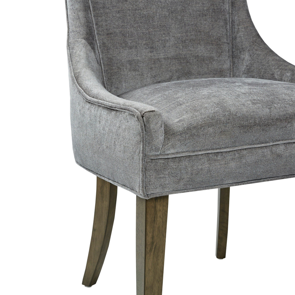 Madison Park Signature Ultra Upholstered Dining Side Chairs With Wood Legs (Set of 2) - N/A