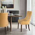 Madison Park Signature Ultra Upholstered Dining Side Chairs With Wood Legs (Set of 2) - N/A