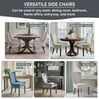 Madison Park Signature Ultra Upholstered Dining Side Chairs With Wood Legs (Set of 2) - N/A