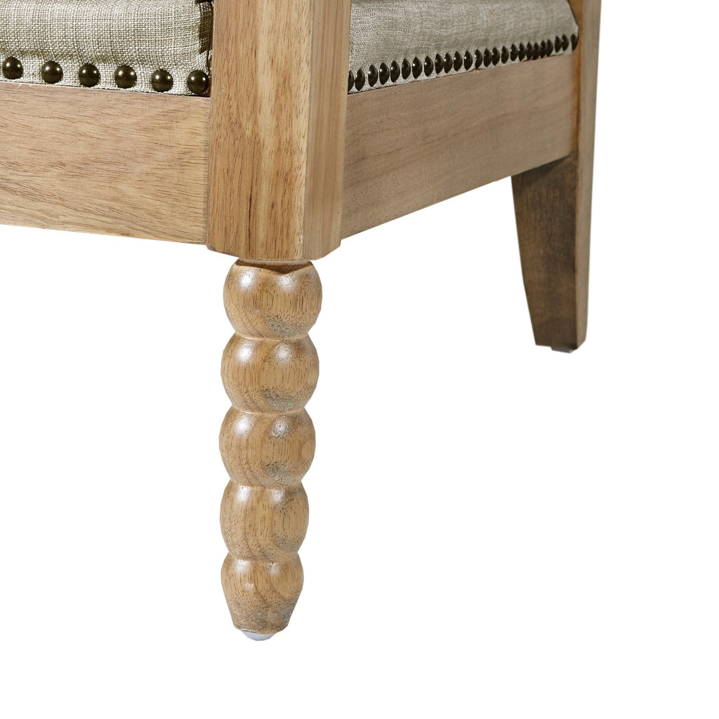 Madison Park Donohue Turned Wood Frame Armchair