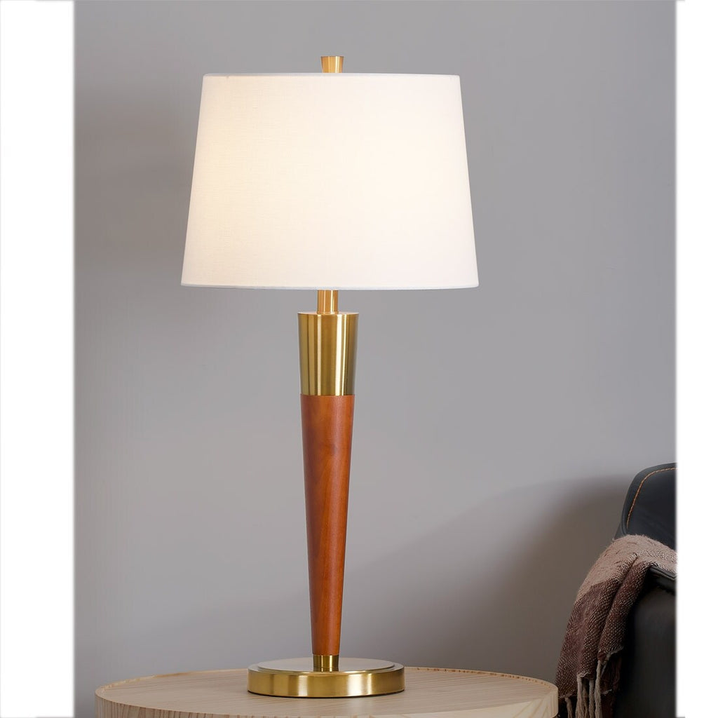 Manhattan 30 Hard Wood Table Lamps (Set of 2)