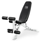 Marcy Powder Coated Steel Home Gym Multipurpose Adjustable Weight Bench, White - 65 x 23 x 46.5 inches