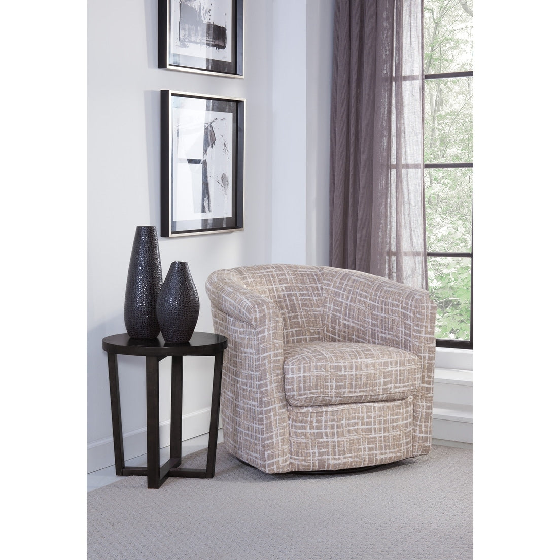 Marvel Traditional 360-degree Swivel Tub Chair